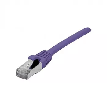 Propojovací kabel Cat 6A S/FTP EXERTIS CONNECT 858523, fialový, 15 m, Slim Snagless Boot, 10 Gbps