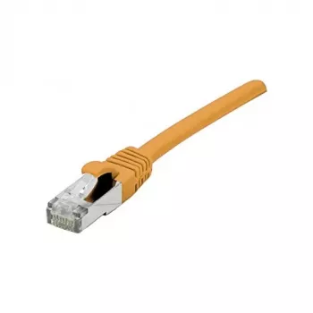 Propojovací kabel Cat 6A S/FTP EXERTIS CONNECT 858532, 1,0 m, oranžový, Slim Strain Relief