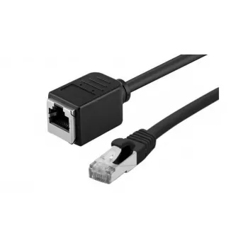 Prodlužovací propojovací kabel Cat. 6A S/FTP EXERTIS CONNECT 858757, bezhalogenový, černý, 3,0 m