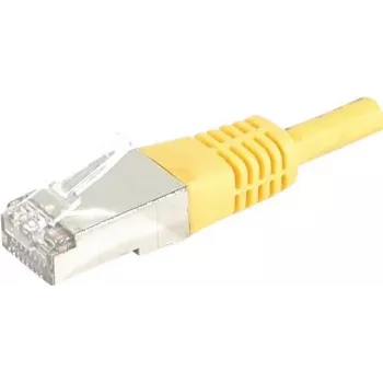 Propojovací kabel Cat.6A S/FTP EXERTIS CONNECT 858336, 7,5 m, žlutý, Slim Boot