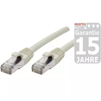 Síťový kabel Cat6a S/FTP Exertis Connect 858413, 25 m, šedý