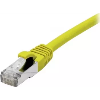 Propojovací kabel Cat 6A S/FTP EXERTIS CONNECT 858418, 0,3 m, žlutý, Slim Boot
