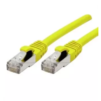 Propojovací kabel Cat 6A S/FTP EXERTIS CONNECT 858418, 0,3 m, žlutý, Slim Boot