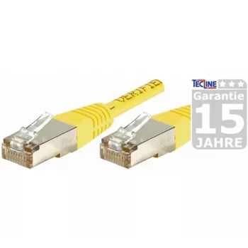 Síťový kabel Cat.6a F/UTP EXERTIS CONNECT 859566, žlutý, 3,0 m, 10 Gigabit, tenká ochrana proti ohybu