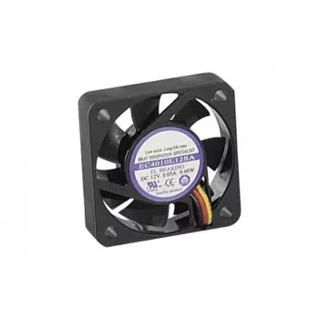 Skříňový ventilátor Exertis Connect 40 mm – dlouhá životnost, kluzné ložisko, 3pinový, 2500 RPM, 19 dBA, černý 910181