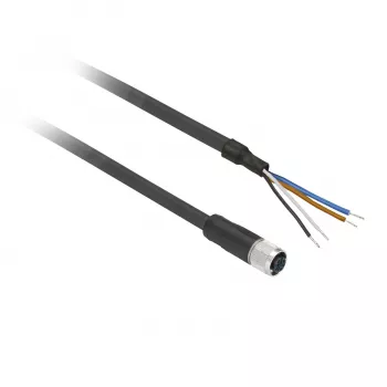 Kabel PUR TMSS GERMANY Telemechanique Sensors M12 zásuvka rovná 5 m 4pinový XZCP1141L5