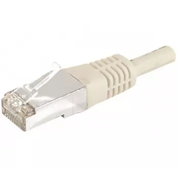 Síťový kabel Cat.6a F/UTP EXERTIS CONNECT 859500, 0,15 m, šedý, 10 Gbps, tenká ochrana západky