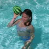 Vodní míč Splash Ball Watermelon SCHILDKROT, zelený, průměr 250 mm, drsný povrch, 1 ks (970292)