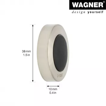 Nástěnná dveřní zarážka Wagner design yourself EH 5140, šroub nebo lepidlo, zinkový odlitek a plná guma (15514011)