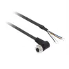 Kabel PUR TMSS GERMANY Telemechanique Sensors M12 zásuvka rovná 4pinový, 2 m, černý XZCP1241L2