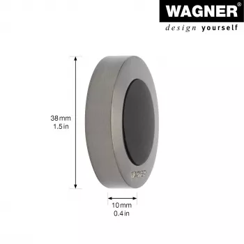 Dveřní zarážka Wagner design yourself EH 5138, zinkový odlitek, plná guma, matný nikl (15513811)