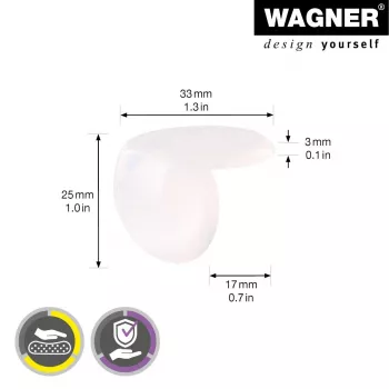 Ochrana rohů Wagner design yourself EH 2135, plast, Ø 3,5 cm, 4 ks (15213599)