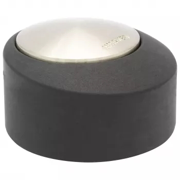 Podlahová dveřní zarážka Wagner Design Yourself EH 5181, zinkový odlitek s gumovým nárazníkem, matný nikl, 50 mm 15518111