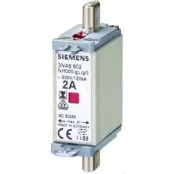 NH tavná vložka Siemens 3NA6824 velikost 000 80 A 500 V AC/250 V DC gG