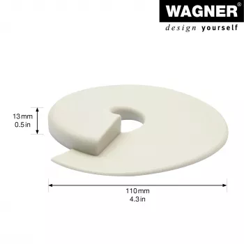 Zarážka dveří Wagner Design Yourself EH 6979, plast, bílá, samolepicí, 15697901