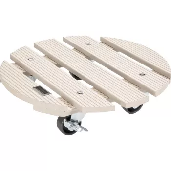 Pojízdný podstavec na květiny GH0527 plast, Ø 29 cm bílý kulatý, 1 ks Wagner design yourself (20052701)