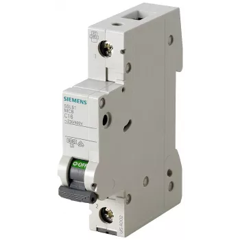 Jistič SENTRON 5SL, 1pólový, 2 A, vypínací charakteristika C, vypínací schopnost 6 kA, 230/400 V AC, montáž na DIN lištu, šířka 1 modul Siemens 5SL61026