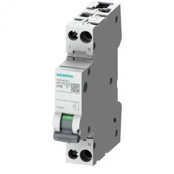 Jistič 230V 6kA 1P+N B13 SIEMENS SENTRON 5SL6 (5SL6013-6)