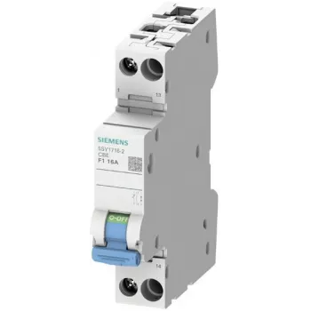 Jistič 1P Z 4A 10kA s pomocným spínačem 1NO Siemens 5SY17042