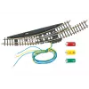 Elektromagnetická oblouková výhybka Märklin Z levá – černá/žlutá 8568