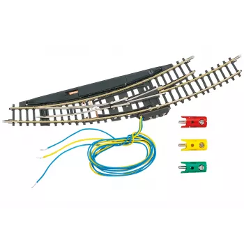Elektromagnetická oblouková výhybka Märklin Z levá – černá/žlutá 8568