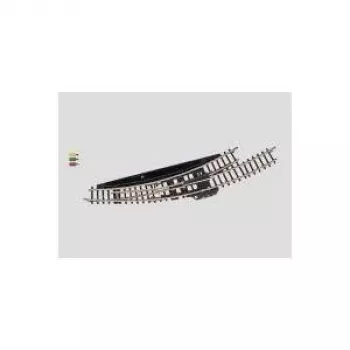 Elektromagnetická oblouková výhybka Märklin Z levá – černá/žlutá 8568