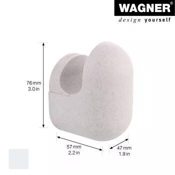 Věšák na kabáty PILL šedý, 1 hák, Wagner design yourself 17041421