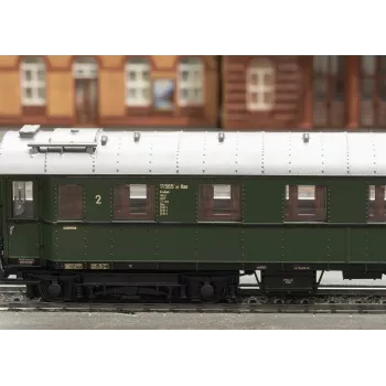 Märklin 42500 H0 Express Train Passenger Car B4uewe 2nd Class of DB
