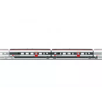 Sada přídavných vozů Märklin 043453 H0 SBB Giruno, 2dílná, epocha VI, AC, LED vnitřní osvětlení