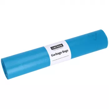 Odpadkové pytle pro těžké zatížení DEISS STANDARD 120L modré 6µm (balení 25 ks) 20067