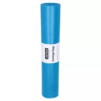 Odpadkové pytle pro těžké zatížení DEISS STANDARD 120L modré 6µm (balení 25 ks) 20067