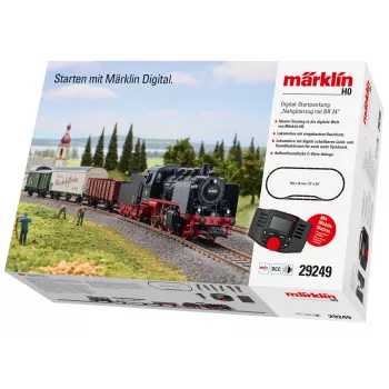 Märklin 29249 H0 Digital Starter Set - Local Freight Train with DB Class 24 Steam Locomotive