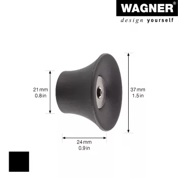 Věšák na kabáty TULIP GH 0301, 1 hák, černý, Wagner design yourself 17030121