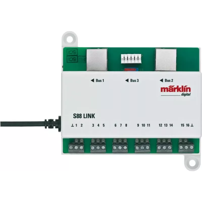 Digitální dekodér Märklin Link s 88 DCC, zeleno-bílý 60883