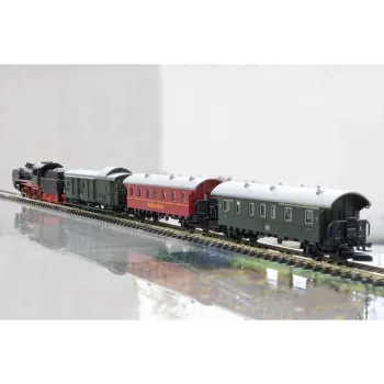 Startovací sada nákladního parního vlaku Märklin 81874 Z BR 89.0, epocha III, 3 vagony, oválná trať, analog DC 081874