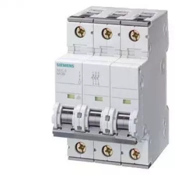 Jistič Siemens 5SY4335-7, 3pólový, charakteristika C, 35 A, 400 V AC, 6 kA, na DIN lištu