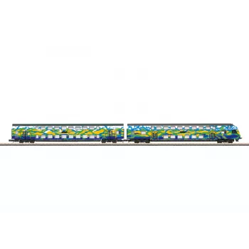 Sada dvoupodlažních vozů Märklin 87307 Z Touristik 2 DB AG (1:220, 2 vozy)