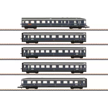 Sada vozů Märklin 087615 Z „Blauer Enzian“ DB, MHI (sada 3 osobních vozů)