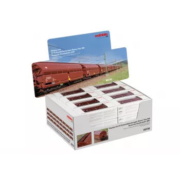 Sada Märklin 000730 H0 24 dílů vozů se střešními posuvnými dveřmi Tals 968 DB epocha IV AC
