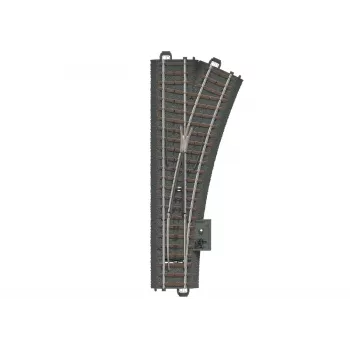 Pravá výhybka Märklin H0 C 188,3 mm s ložem (24612)