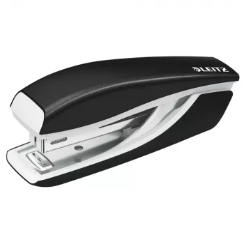 Mini sešívačka LEITZ Nexxt WOW, kapacita 10 listů, hloubka vkládání 50 mm, horní plnění, černá (5528-10-95)