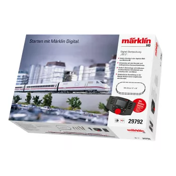Märklin 29792 ICE 2 Digital Starter Set H0 AC with Mobile Station 2, 5-Part Train, C-Track Oval, Era VI