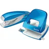 Sada sešívačky a děrovačky LEITZ Nexxt WOW, metallic blue 5095-10-36