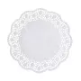 Papírové dortové podložky PAPSTAR kulaté Ø 28 cm, 100 ks, bílý krajkový vzor 12268