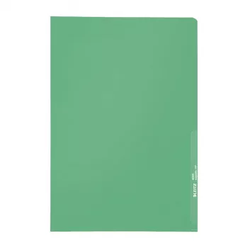 Dokumentové fólie Leitz A4, 0,13 mm PP, zelené, balení 100 ks 40000055