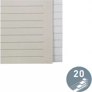 Papírový rejstřík LEITZ prázdný, 20 záložek, A4, bílý, s univerzálním děrováním 12203085