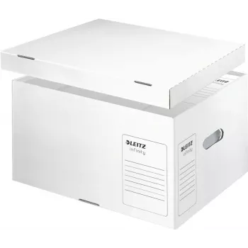 Archivační kontejner Leitz 61040000 Infinity, bílý, balení 10 ks, A4/Folio, stohovatelný, recyklovaný karton