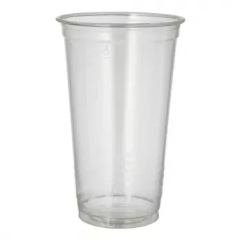 PAPSTAR pure PLA Cold Drink Cups, 0.5 L, Ø 9.5 cm, Clear, 60 Pieces (87487)