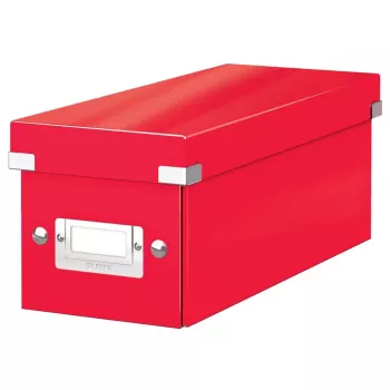 Úložný box na CD/DVD Leitz Click & Store WOW 160 disků červený karton (60410026)