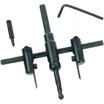 Nastavitelný kruhový vykružovač Brüder Mannesmann 30-120 mm s HSS čepelemi (537)